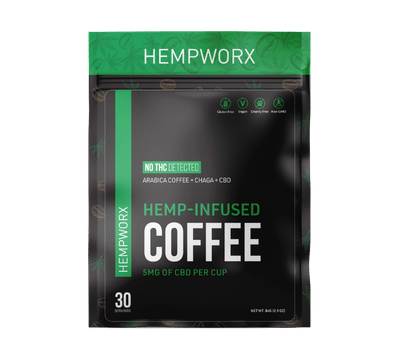 HempWorx CBD Coffee 30 sticks box
